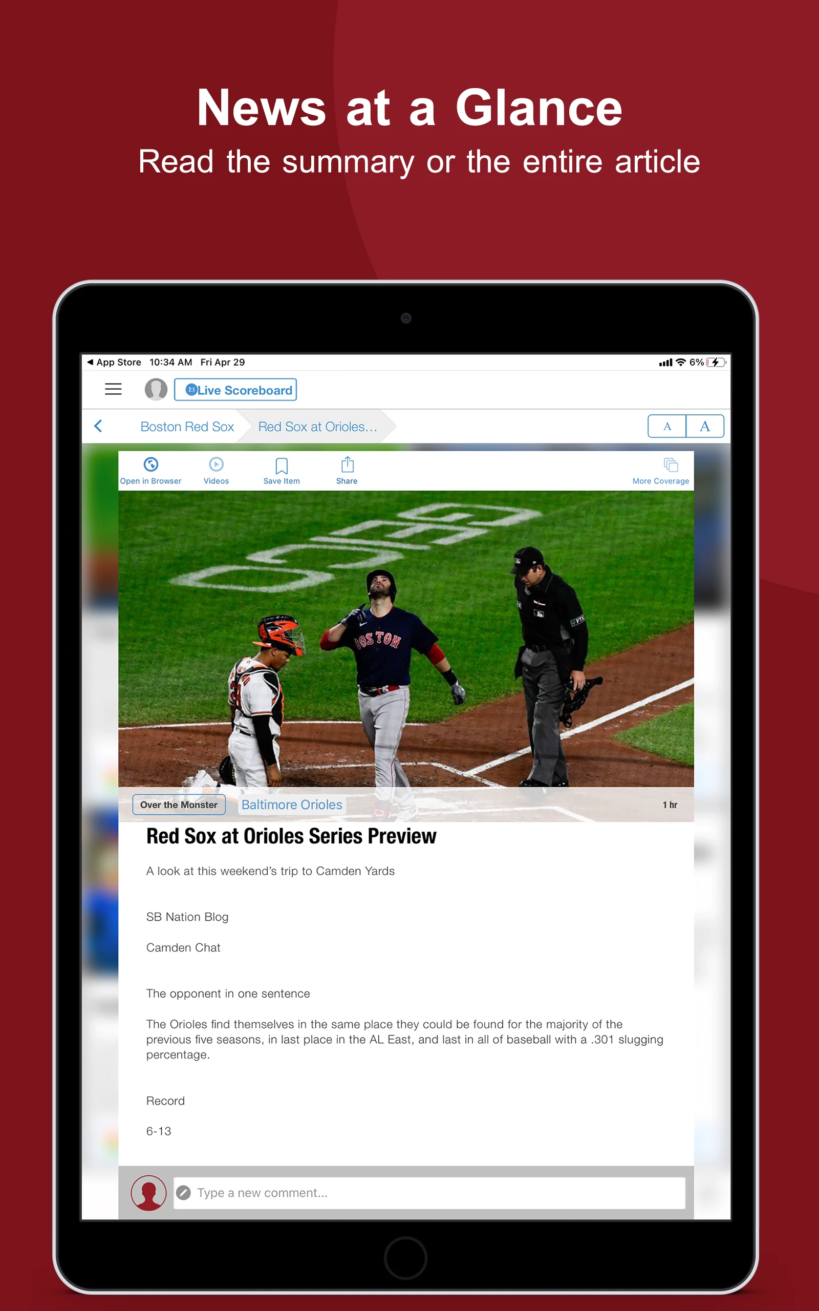 Unofficial Red Sox News screenshot